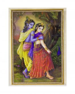 Special 3D effect art work on mdf with unbreakable chemical coating/Radha Krishna